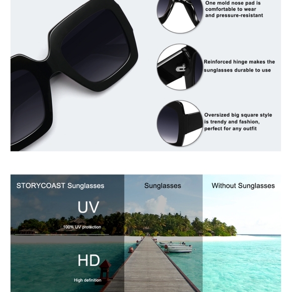 SQUARE COLORBLOCK SUNGLASSES 🕶 😎 - Picture 4 of 12